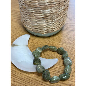 Vessonite Gemstones Beaded Stretch Bracelet